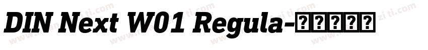 DIN Next W01 Regula字体转换